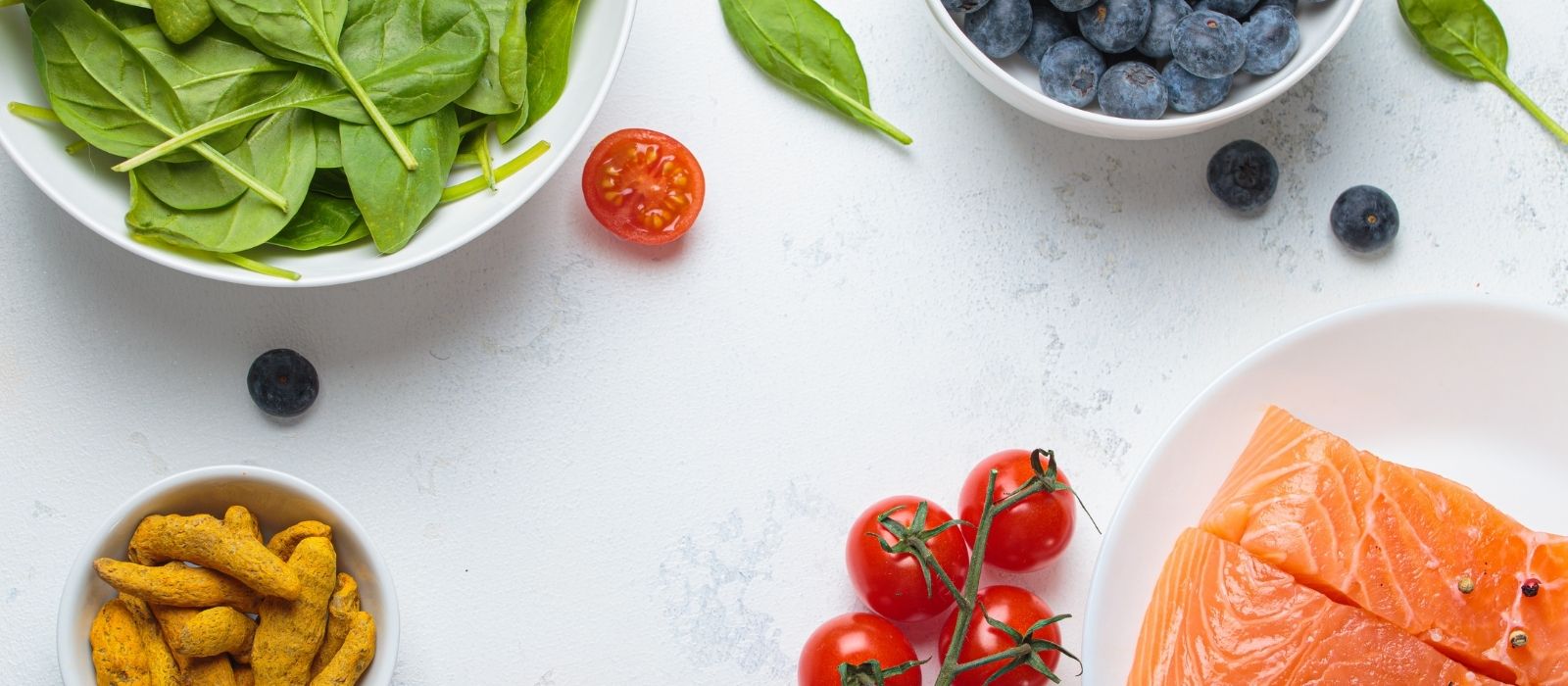 colourful anti inflammatory foods berries vegetables turmeric