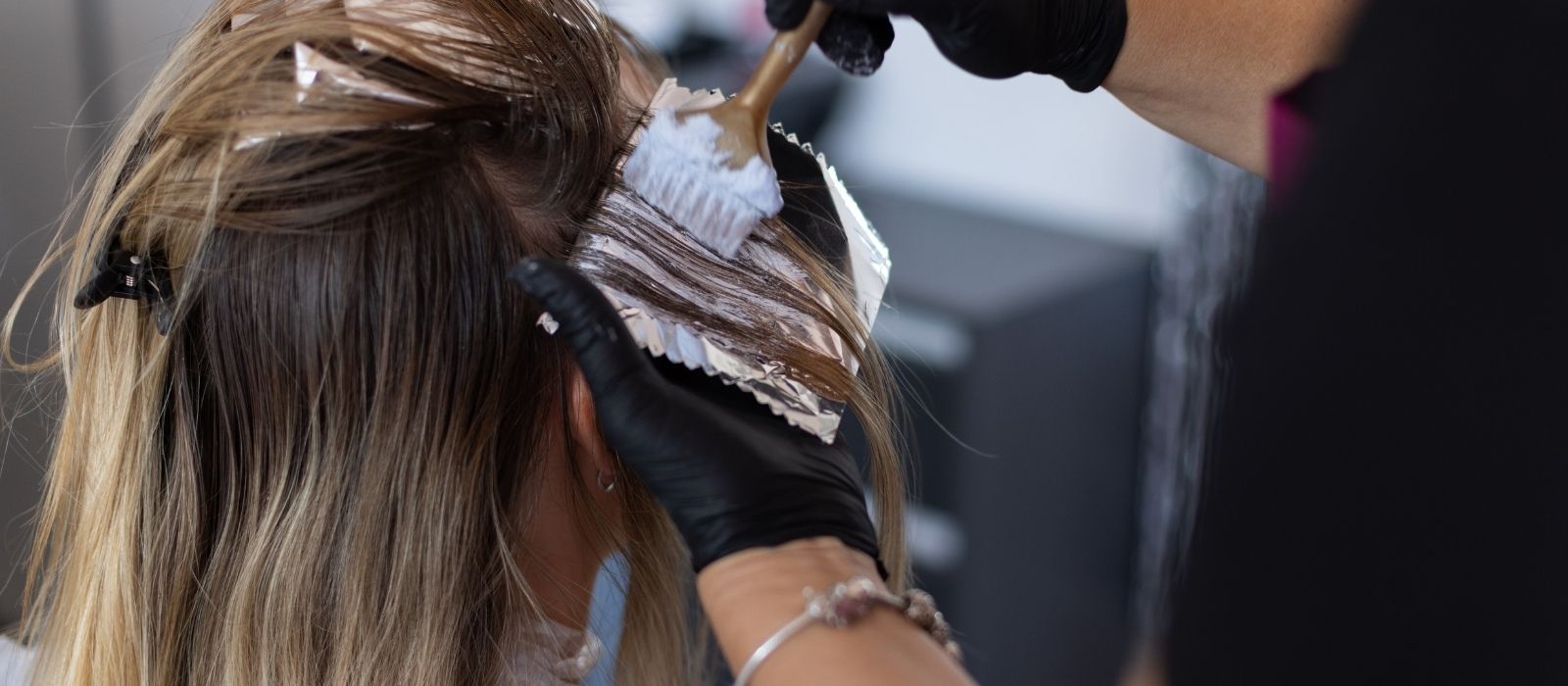 woman colored hair close up warm light natural