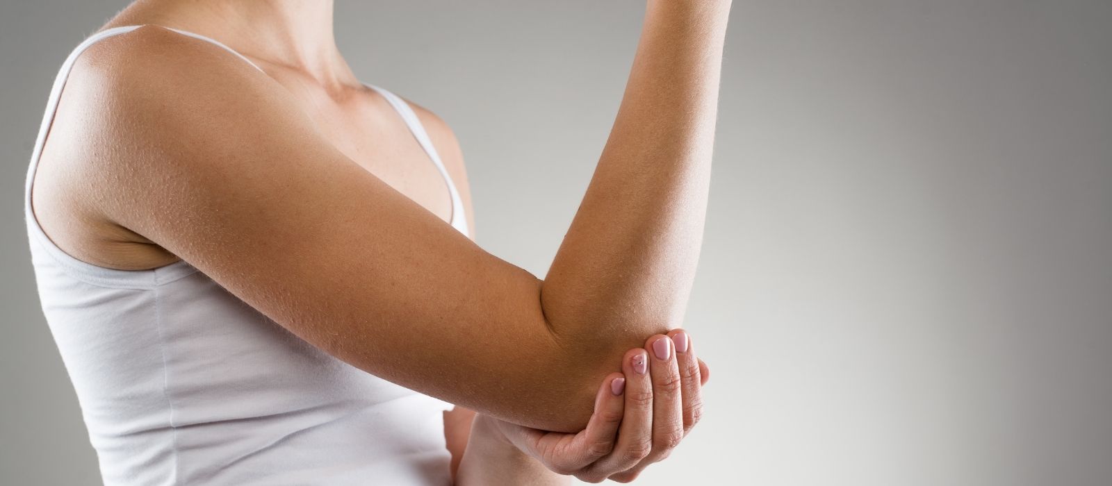 Close up of smooth even skin in natural light