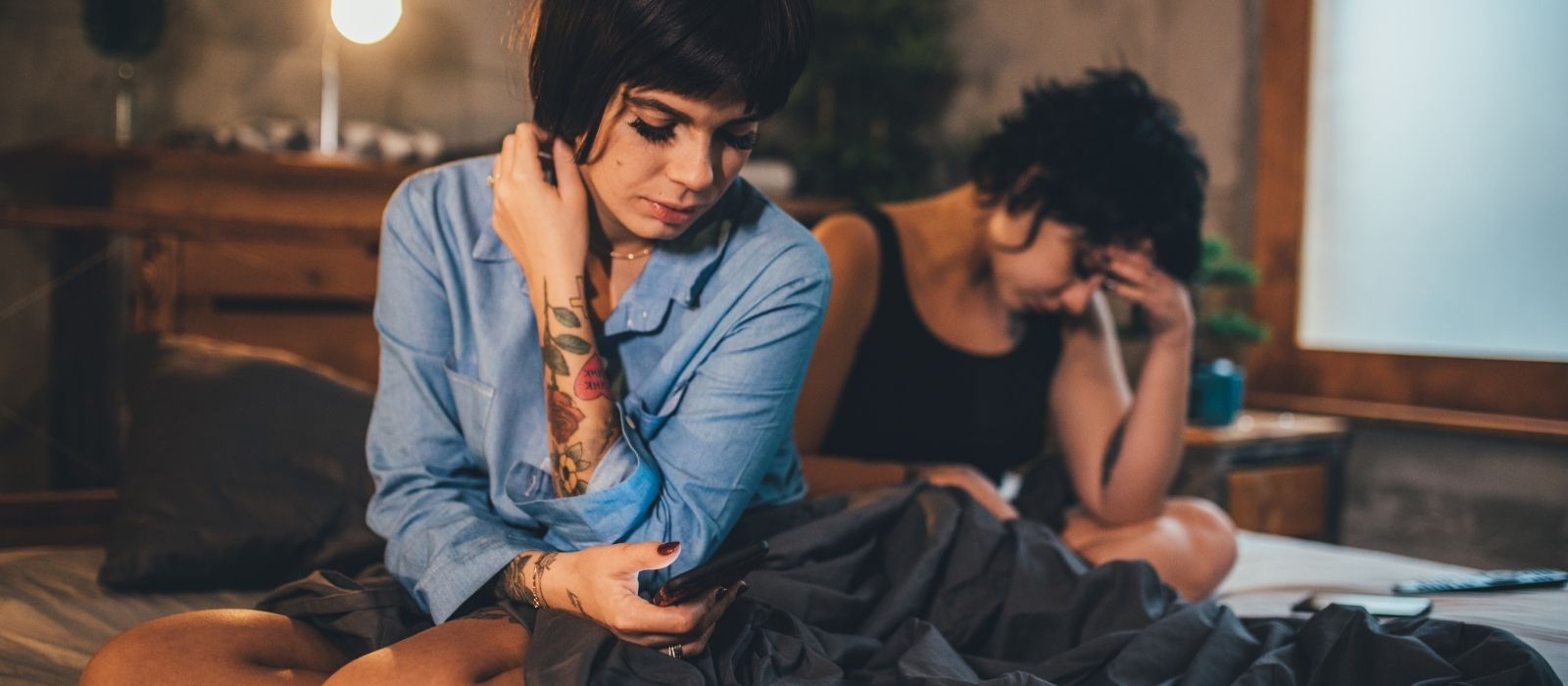 woman alone quiet warm soft interior light