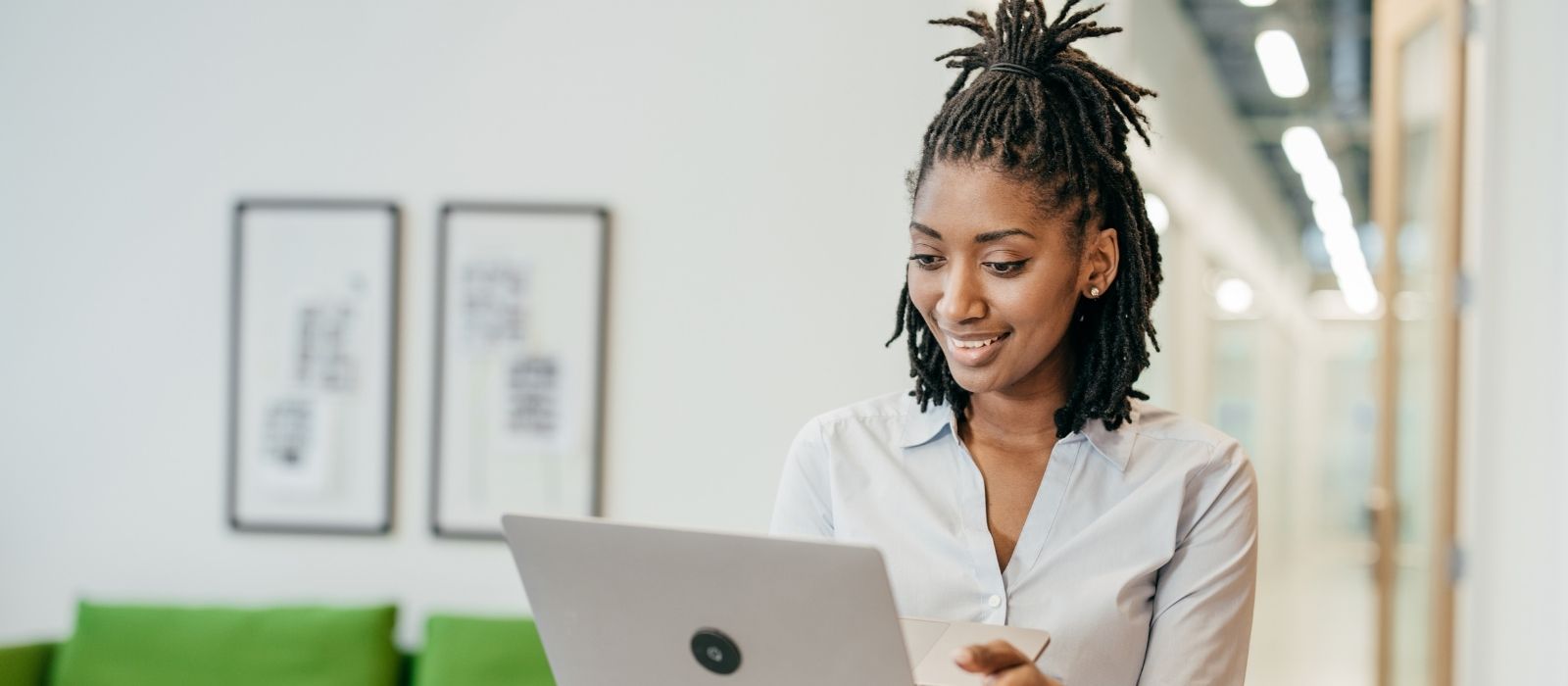 woman reflective calm warm natural light soft