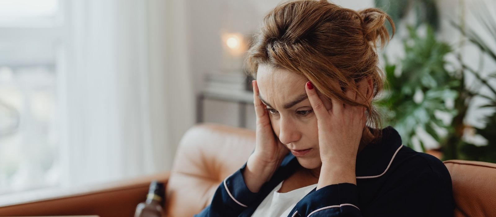 woman stressed overwhelmed fatigue nutrition