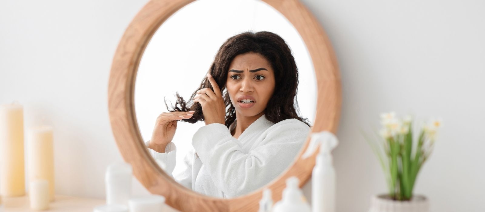dry brittle hair woman natural hair care